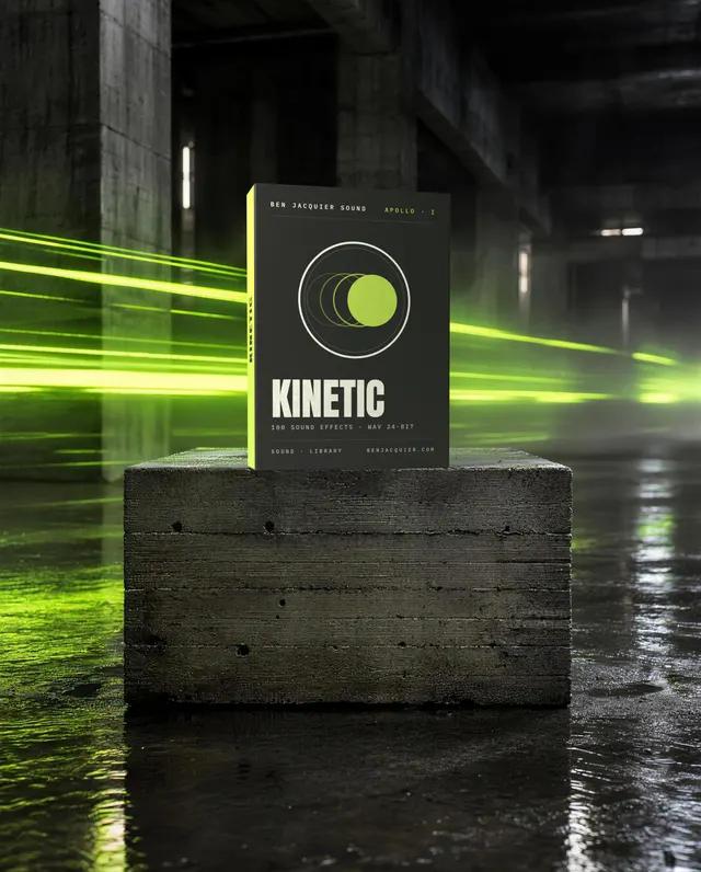 Boîte du sound pack Kinetic par Ben Jacquier