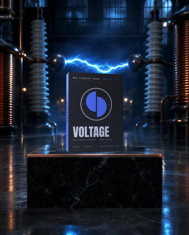 Boîte du sound pack Voltage par Ben Jacquier