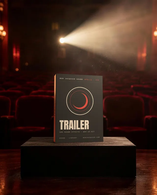 Boîte du sound pack Trailer par Ben Jacquier