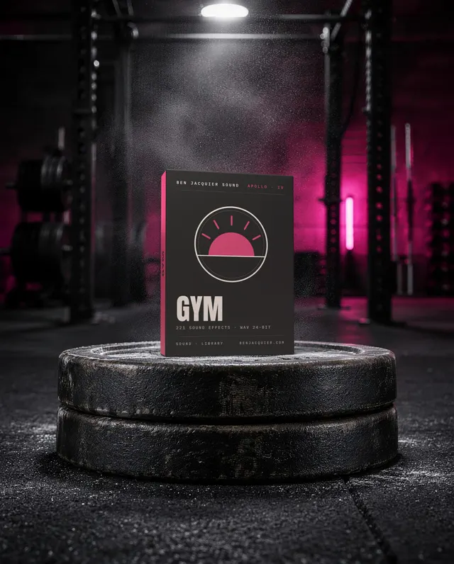 Boîte du sound pack Gym par Ben Jacquier